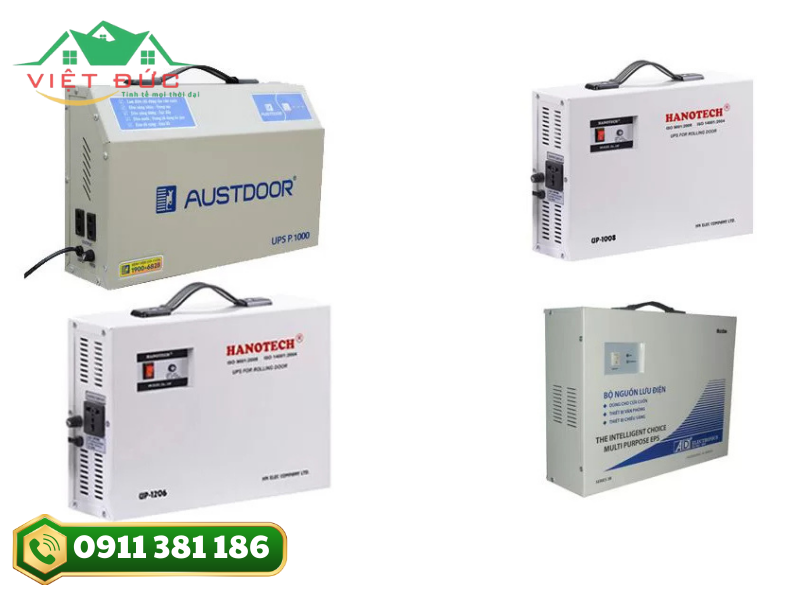 Lắp Đặt Bình Lưu Điện Cửa Cuốn - Việt Đức